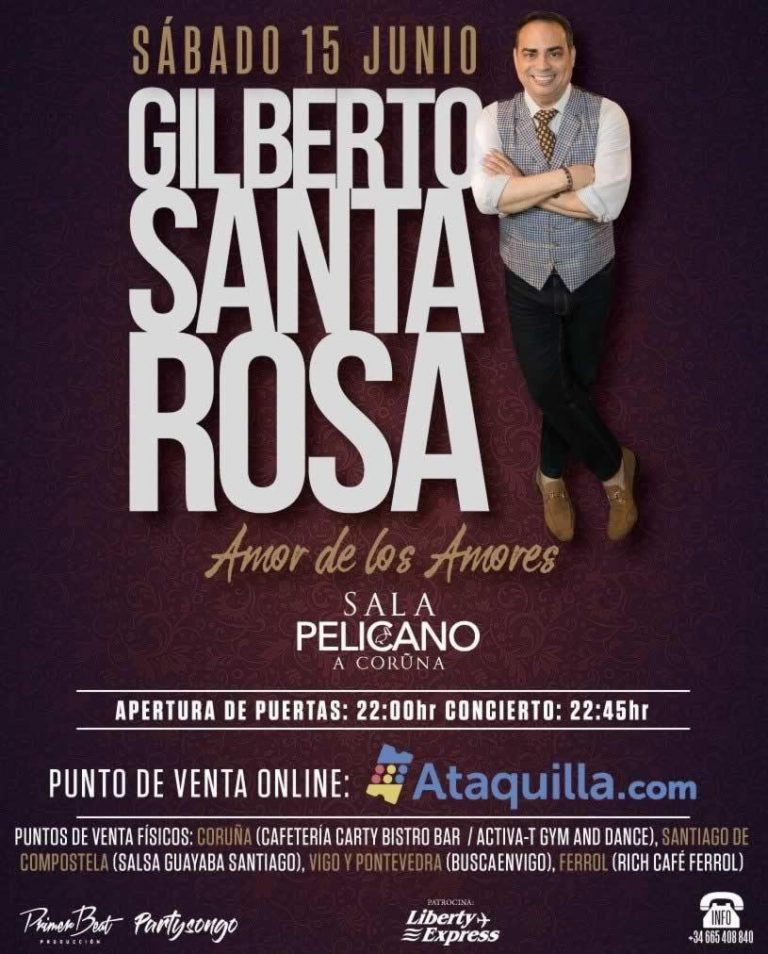 «El Caballero de la Salsa» Gilberto Santa Rosa llega A Coruña con un concierto de 20 músicos desde Puerto Rico