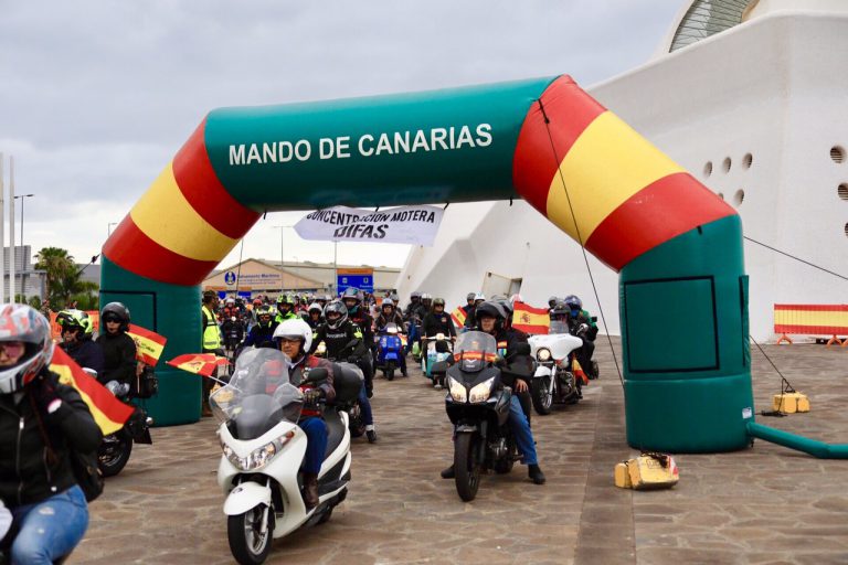 La IV Marcha Motera Ejército de Tierra en Canarias cierra los actos del Día de las Fuerzas Armadas 2019 en Tenerife.