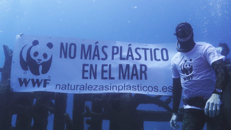 El Museo Atlántico de Lanzarote, escenario de esta acción protesta contra el plástico