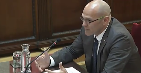 Romeva: “En este banquillo no estamos solo 12 personas, sino más de 2 millones”