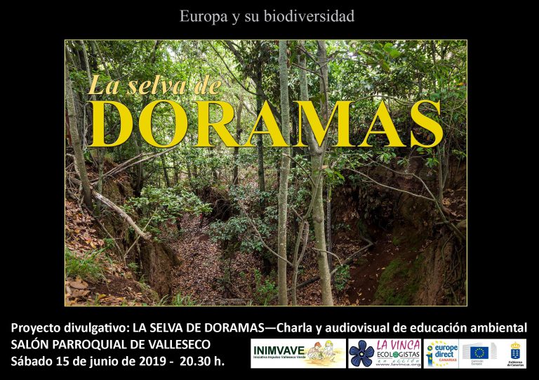 La Exposición Divulgativa “LA SELVA DE DORAMAS” se mostrará en el Salón Parroquial de Valleseco los días 14 y 15 de junio