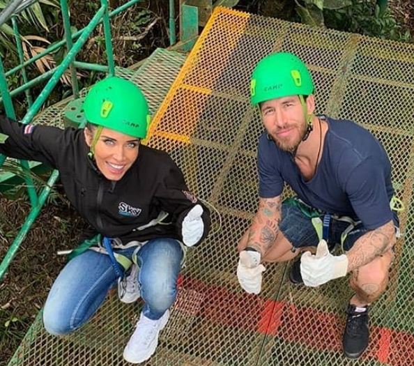 Sergio Ramos y Pilar Rubio, luna de miel multiaventura con puenting y tirolina