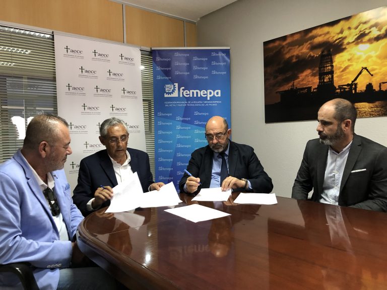 La Asociación Española contra el Cáncer y Femepa firman un acuerdo de colaboración en Las Palmas de GC