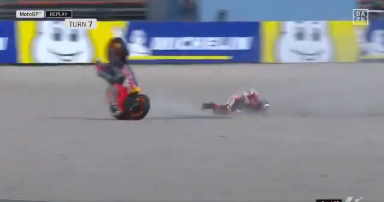 Jorge Lorenzo sufre un escalofriante accidente en Assen