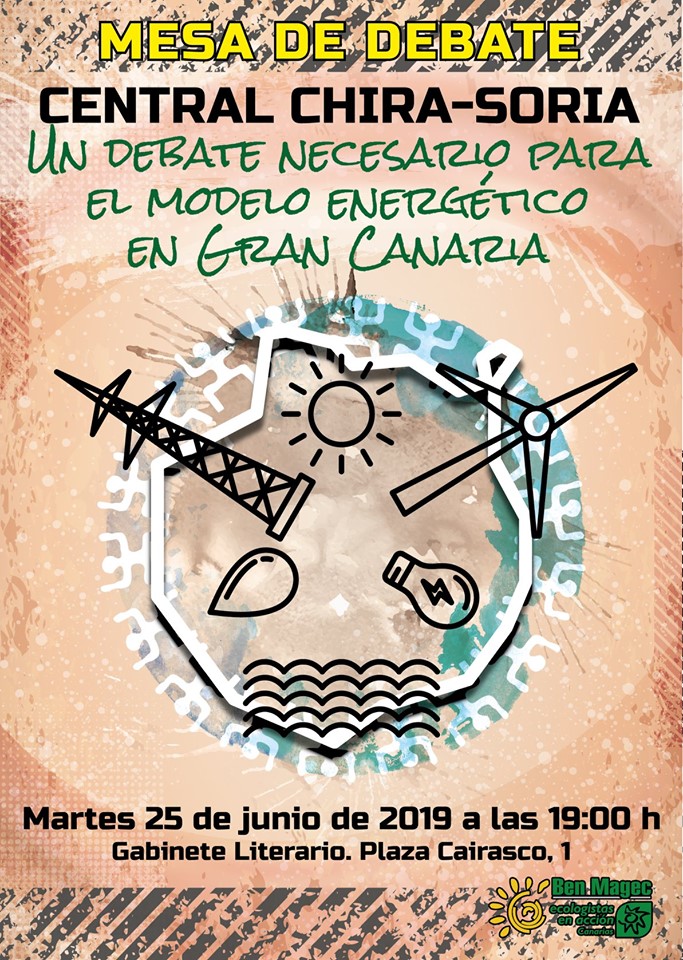 La Federación Ecologista Canaria convoca a un acto público en el Gabinete Literario para conocer y debatir sobre la central Chira Soria.