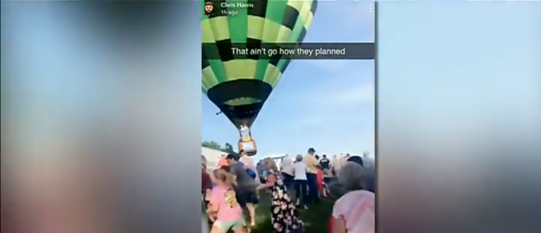 Un globo fuera de control siembra el caos durante una exhibición en Estados Unidos