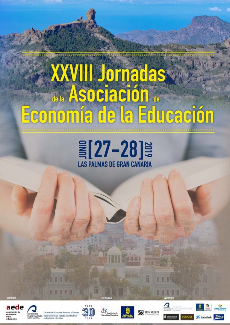 XXVIII Jornadas de la Asosiación de Economía de la Educación – AEDE 2019, en el Campus de Tafira