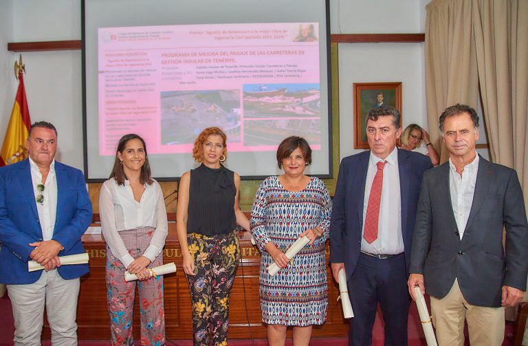 El Colegio de Ingenieros de Caminos premia al Cabildo por la mejora paisajística de las carreteras