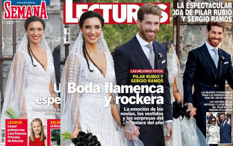 Las revistas del corazón adelantan su salida por la boda de Pilar Rubio y Sergio Ramos