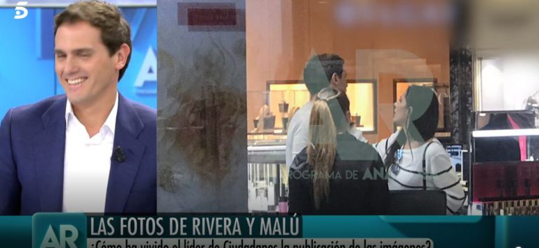 La reacción de Albert Rivera cuando Ana Rosa le ha enseñado unas fotos con Malú