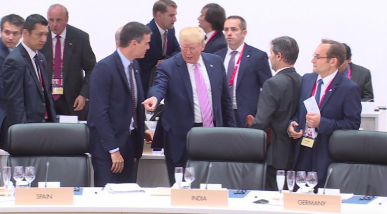 Trump manda sentarse a Sánchez en la cumbre del G-20