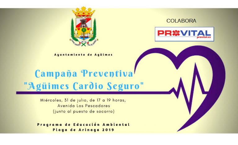 Arinaga acoge la campaña de prevención «Agüímes Cardio-Seguro»