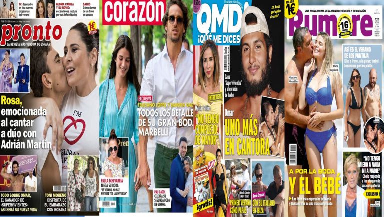 Kiosco rosa: así vienen las portadas del corazón