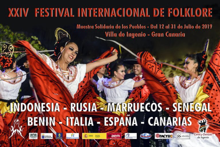 Grupos de Indonesia, Rusia, Marruecos, Senegal, Benín, Italia y España ofrecerán su música y su baile en el XXIV Festival Internacional de Folklore de Ingenio