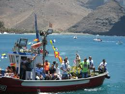 La Playa preparada para celebrar los actos principales de las Fiestas del Carmen