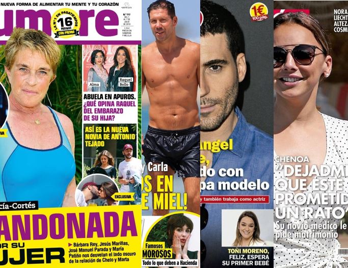 Kiosco rosa: portadas de las revistas del corazón