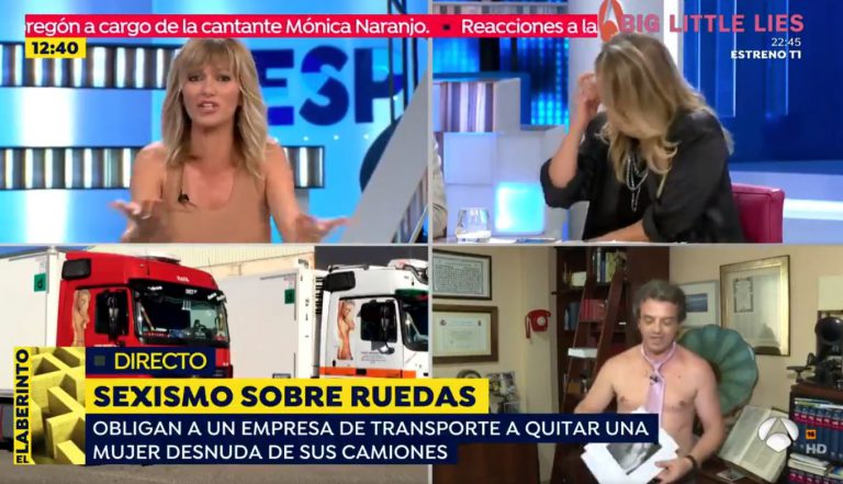 Un abogado se quita la camisa en plena entrevista ante el asombro de Susanna Griso