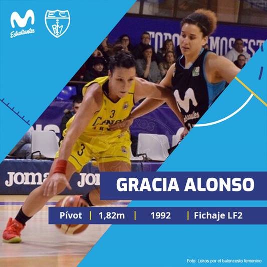 Gracia Alonso, primer fichaje de Movistar Estudiantes LF2