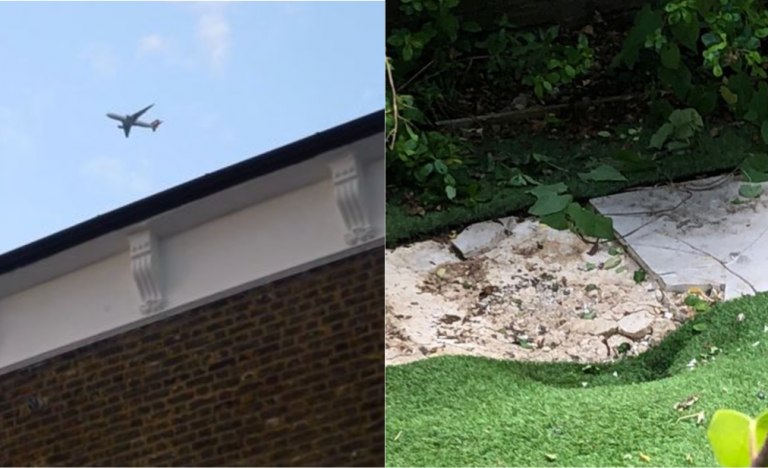 Un polizón cae desde un avión e impacta contra el jardín de una casa en Londres