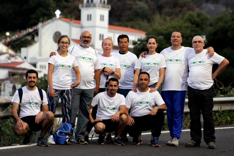 Tradicional caminata a Fontanales en agradecimiento a San Bartolomé y a los efectivos que atajaron el incendio