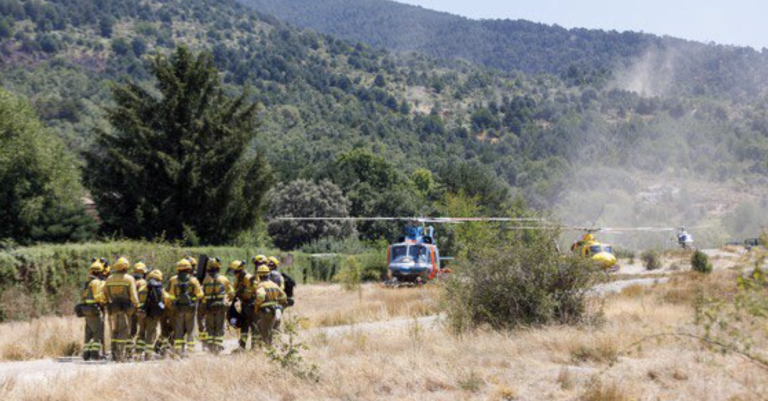 El incendio de La Granja queda controlado tras arrasar 400 hectáreas