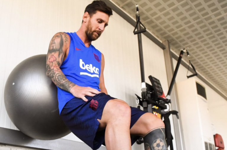 Messi continúa con su proceso de recuperación