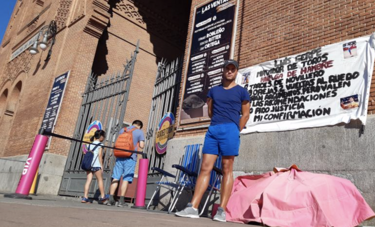 El torero Luis Gerpe lleva siete días en huelga de hambre pidiendo torear en Madrid