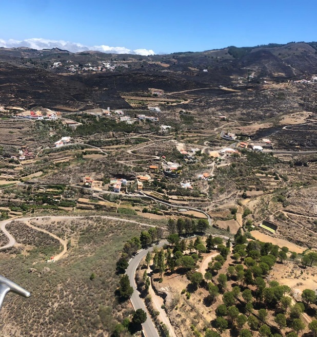 La Unión de Asociaciones de La Reserva de La Biosfera de Gran Canaria manifiesta su preocupación por la cercanía de los grandes incendios sufridos en la Cumbre de la Isla