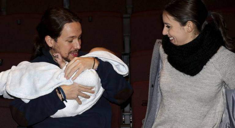 Calvo celebra el nacimiento de Aitana, la tercera hija de Iglesias y Montero