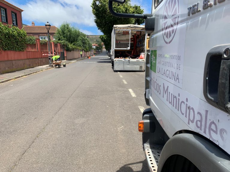 El Ayuntamiento de La Laguna renueva el alumbrado público en Las Cañas para reducir el consumo energético