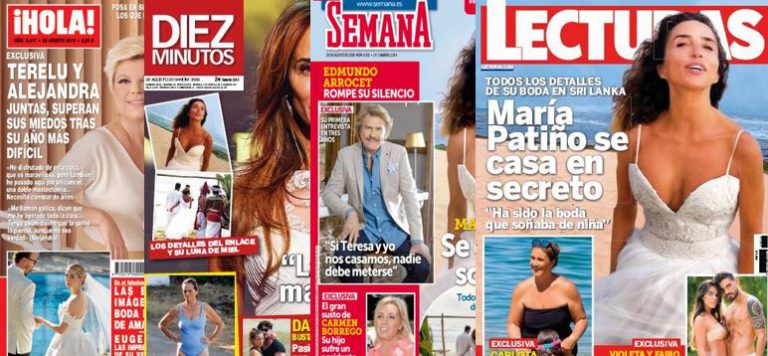 Kiosco rosa: portadas de las revistas del corazón