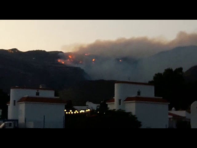 9000 serán las hectáreas quemadas en el incendio de Valleseco en las próximas horas