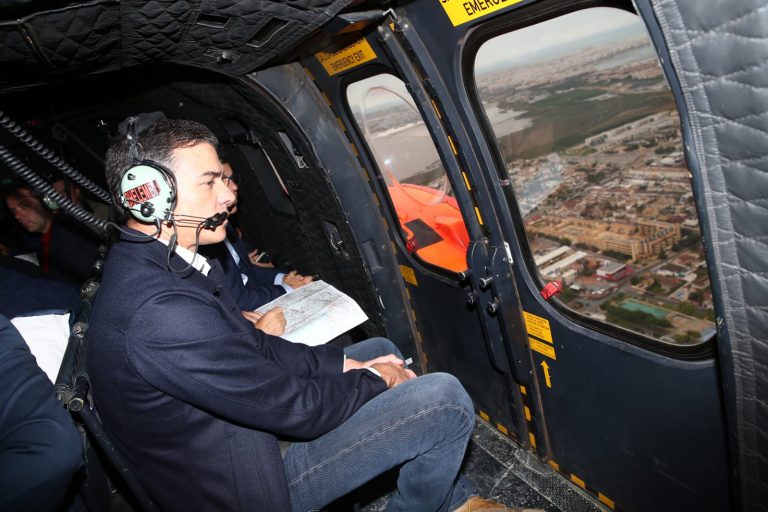 Sánchez visita las zonas afectadas por las inundaciones