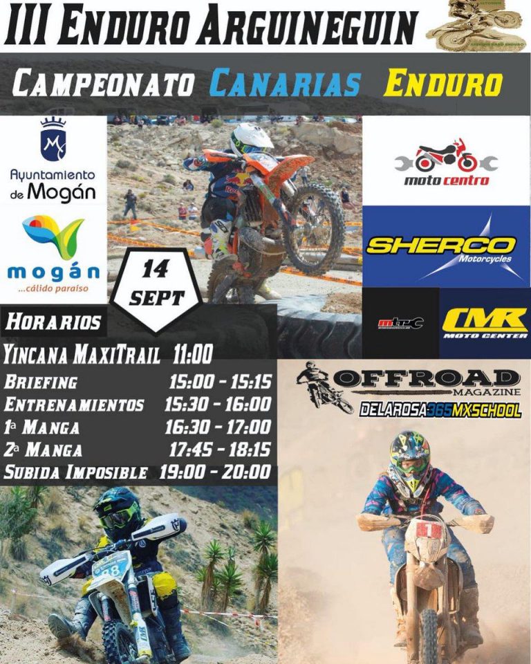 Arguineguín celebra este sábado su tercer Enduro