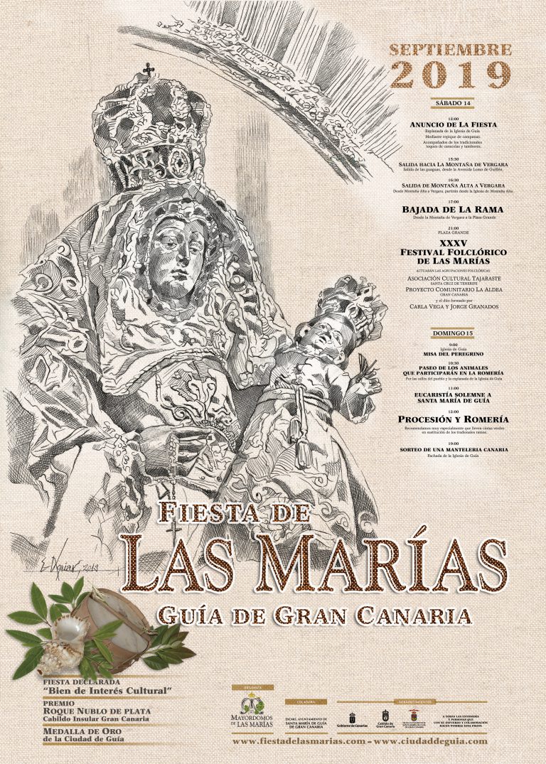 El programa de la Fiesta de la Rama de Las Marías de Guía ya anuncia la renovación de la promesa a la Virgen de Guía