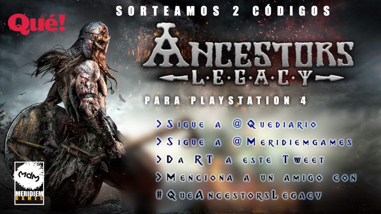 ¡¡SORTEO!! Sorteamos dos códigos de Ancestors Legacy de PS4 en Twitter