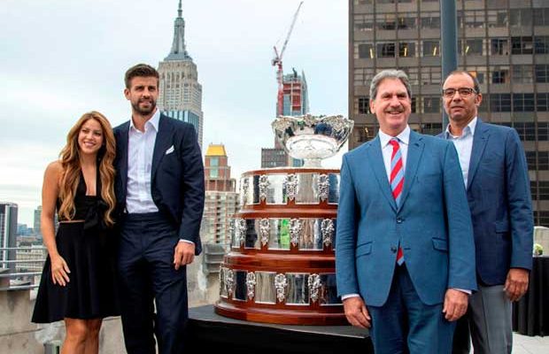 Piqué y Shakira llevan a Nueva York la polémica Copa Davis