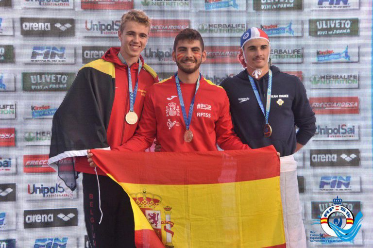 El estudiante de la ULPGC Jorge Enríquez Gutiérrez, Campeón de Europa Junior en ski de salvamento