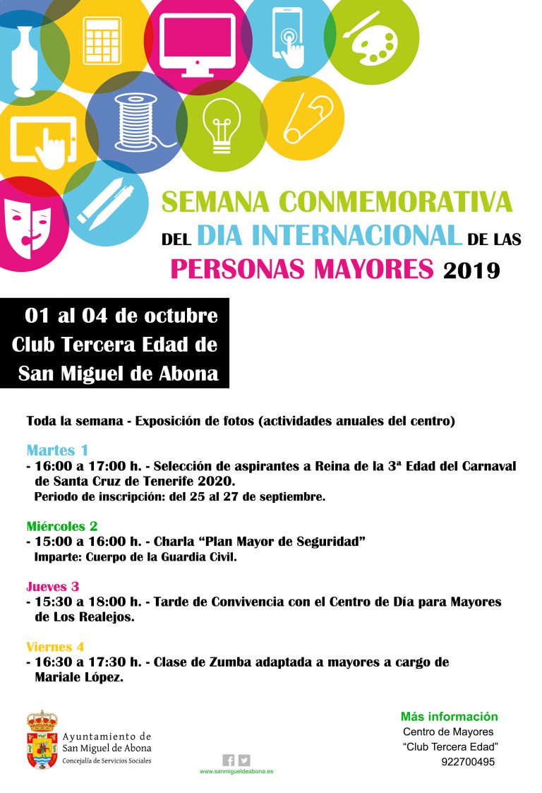 Semana conmemorativa del Día Internacional de las Personas Mayores 2019 en San Miguel