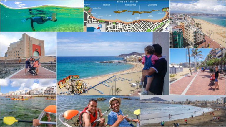 Las Canteras, «la mejor playa urbana para practicar snorkel y kayak»