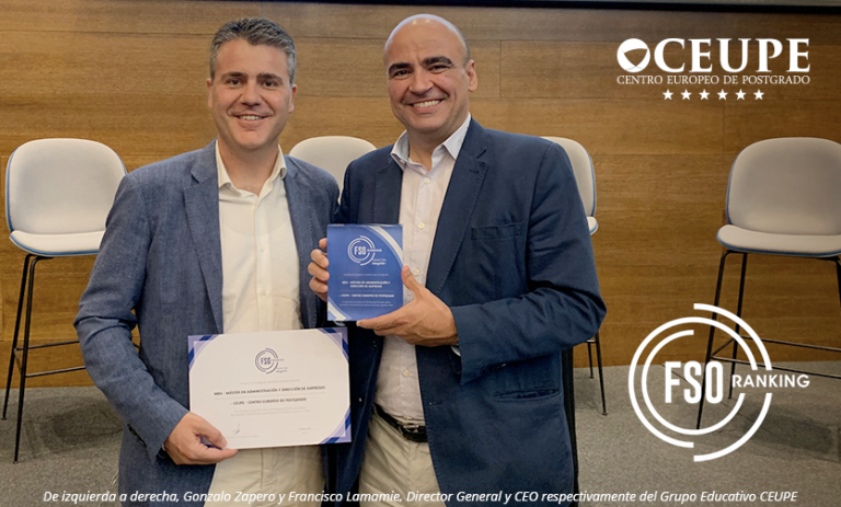 El Centro Europeo de Postgrado- CEUPE, escuela premiada por ofrecer la mejor formación superior online en español