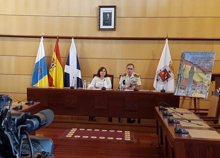 Presentación de los actos organizados con motivo del Día de la Fiesta Nacional 2019 en Tenerife.