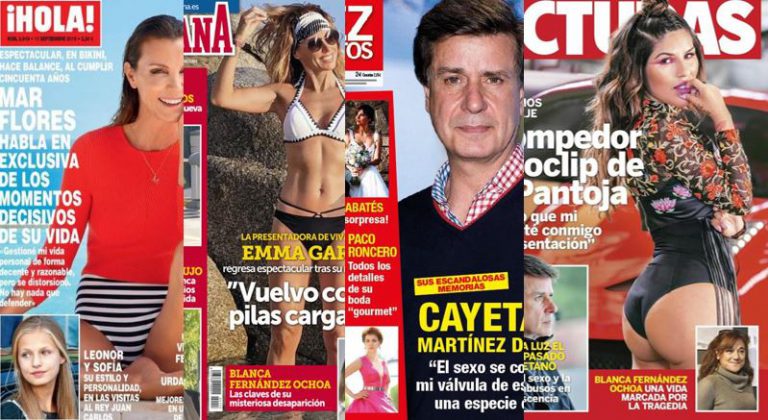 Kiosco rosa: portadas de las revistas del corazón