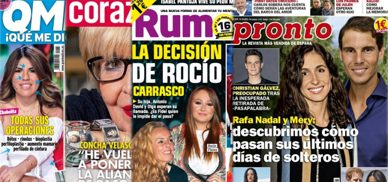 Kisco rosa: portadas de las revistas del corazón