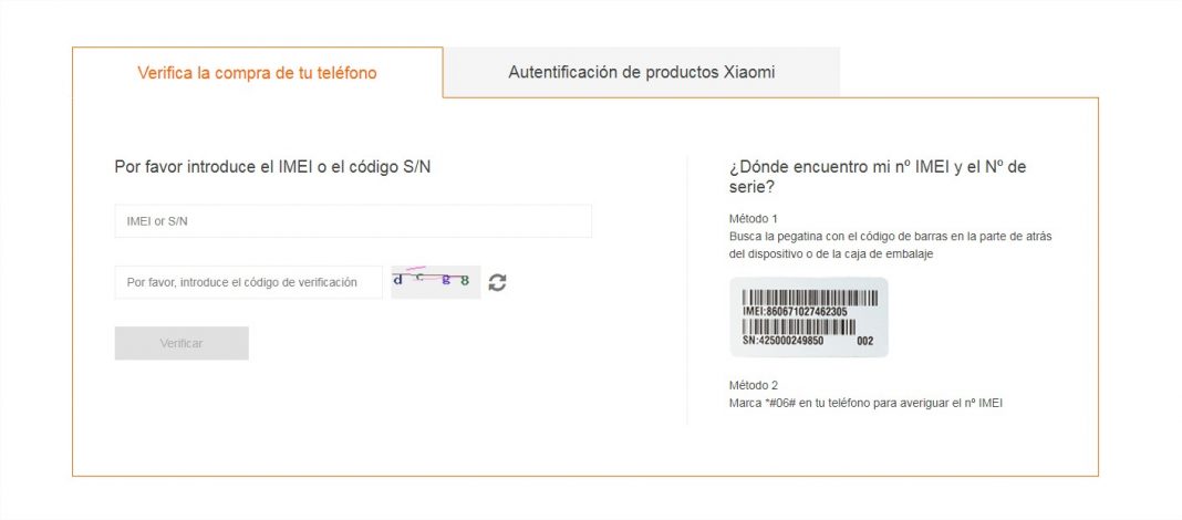 codigo xiaomi