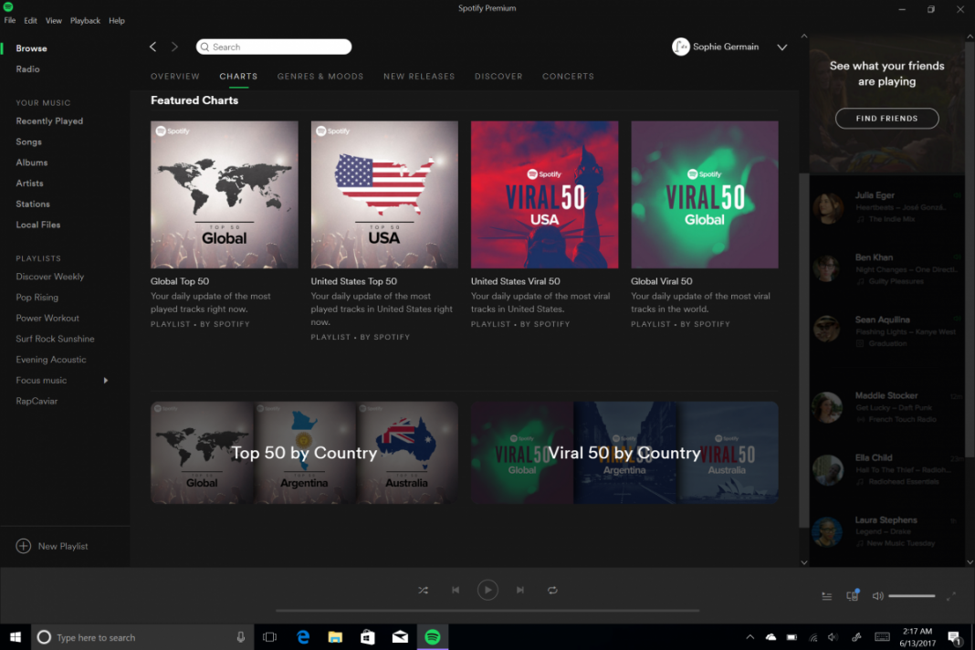 spotify en windows