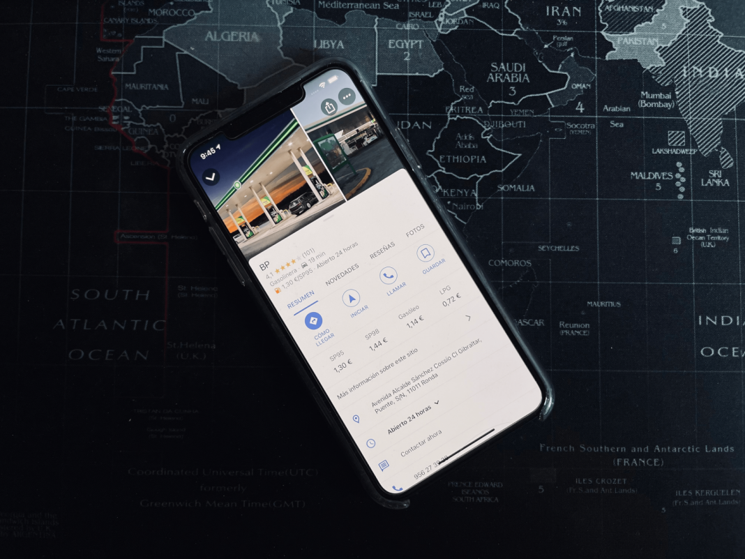 precio gasolina en google maps
