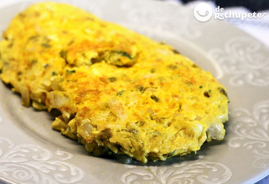 Tortilla francesa de bacalao