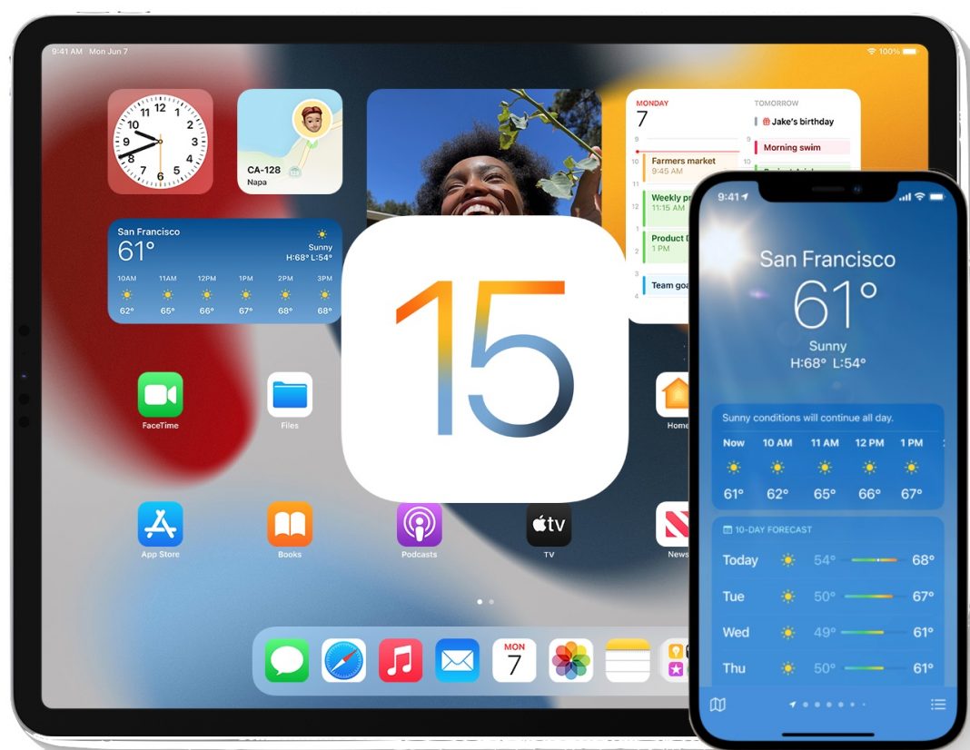 ios 15 tablet