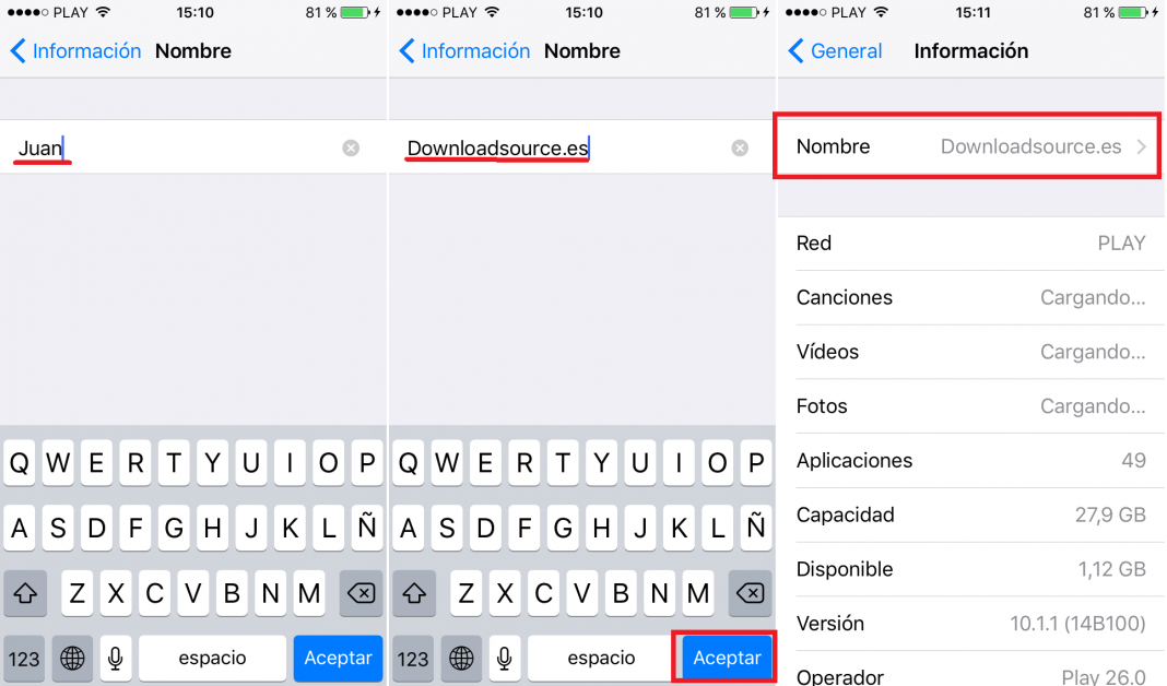 Así puedes cambiar el nombre de tu iPhone